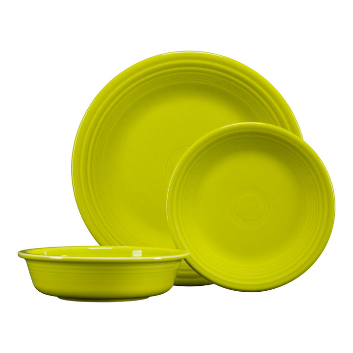 Fiestaware Classic Rim 3-Piece Place Setting