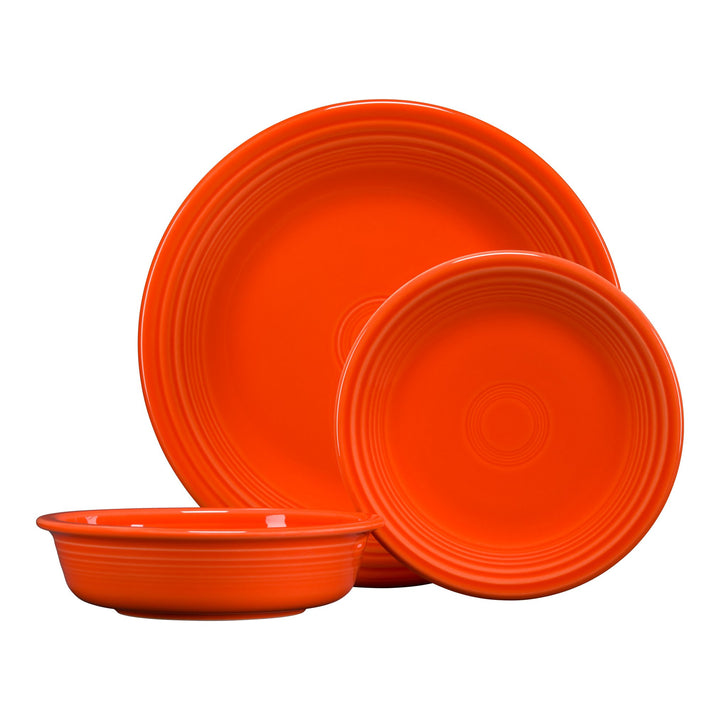 Fiestaware Classic Rim 3-Piece Place Setting