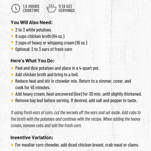 Illinois Prairie Corn Chowder Mix