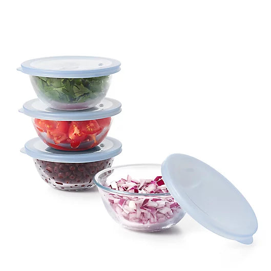 OXO 8-Piece Glass Prep Bowl Set