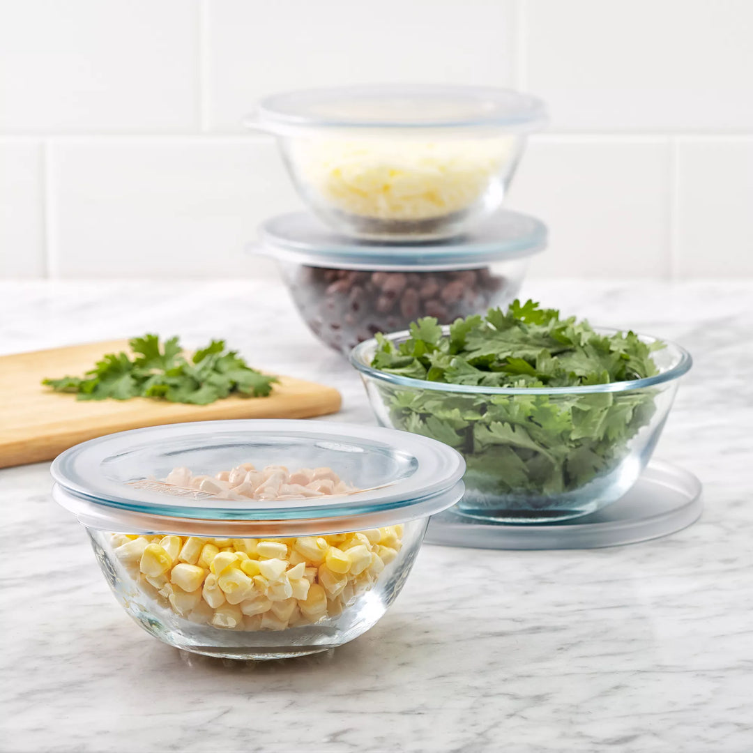 OXO 8-Piece Glass Prep Bowl Set