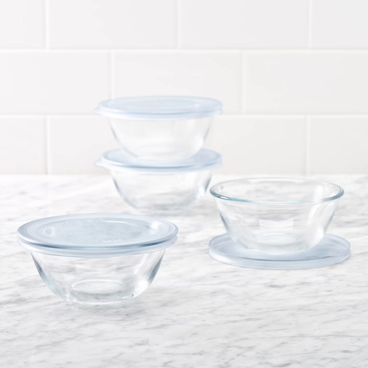 OXO 8-Piece Glass Prep Bowl Set