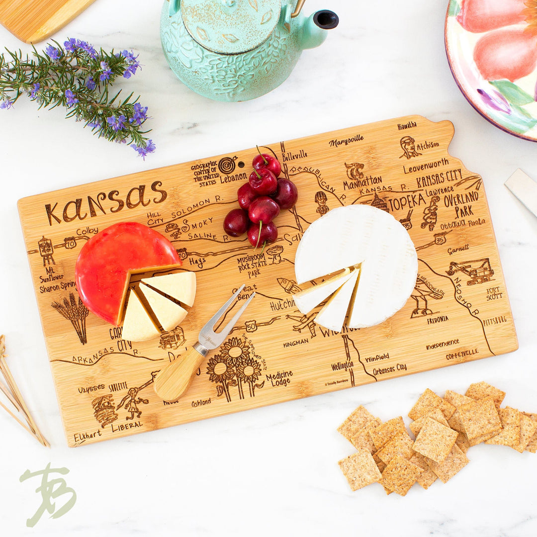 Totally Bamboo Destination Kansas Serving & Cutting Board