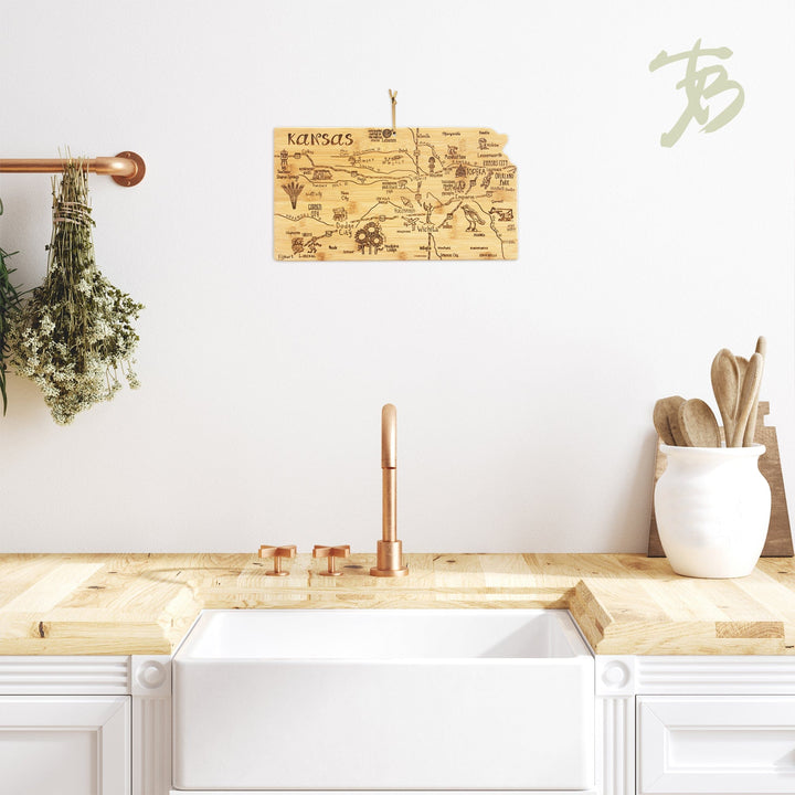 Totally Bamboo Destination Kansas Serving & Cutting Board