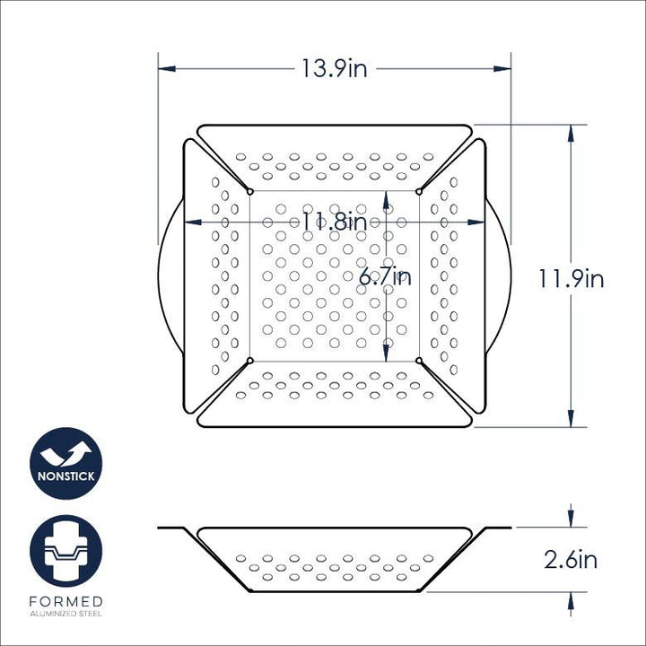 Nordicware Non-Stick Grill 'N Shake Basket
