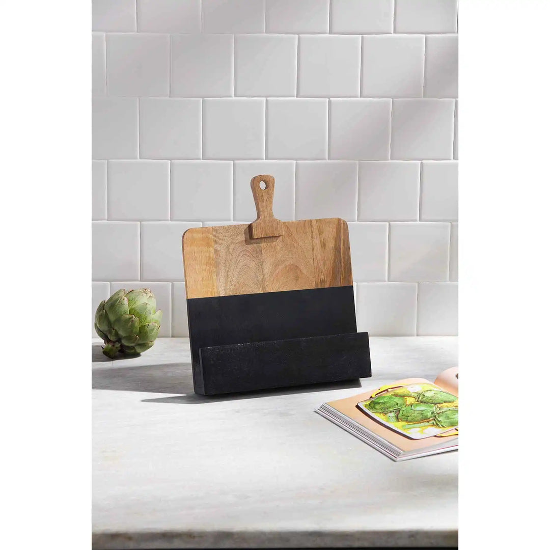 Black Two-Tone Cookbook Holder