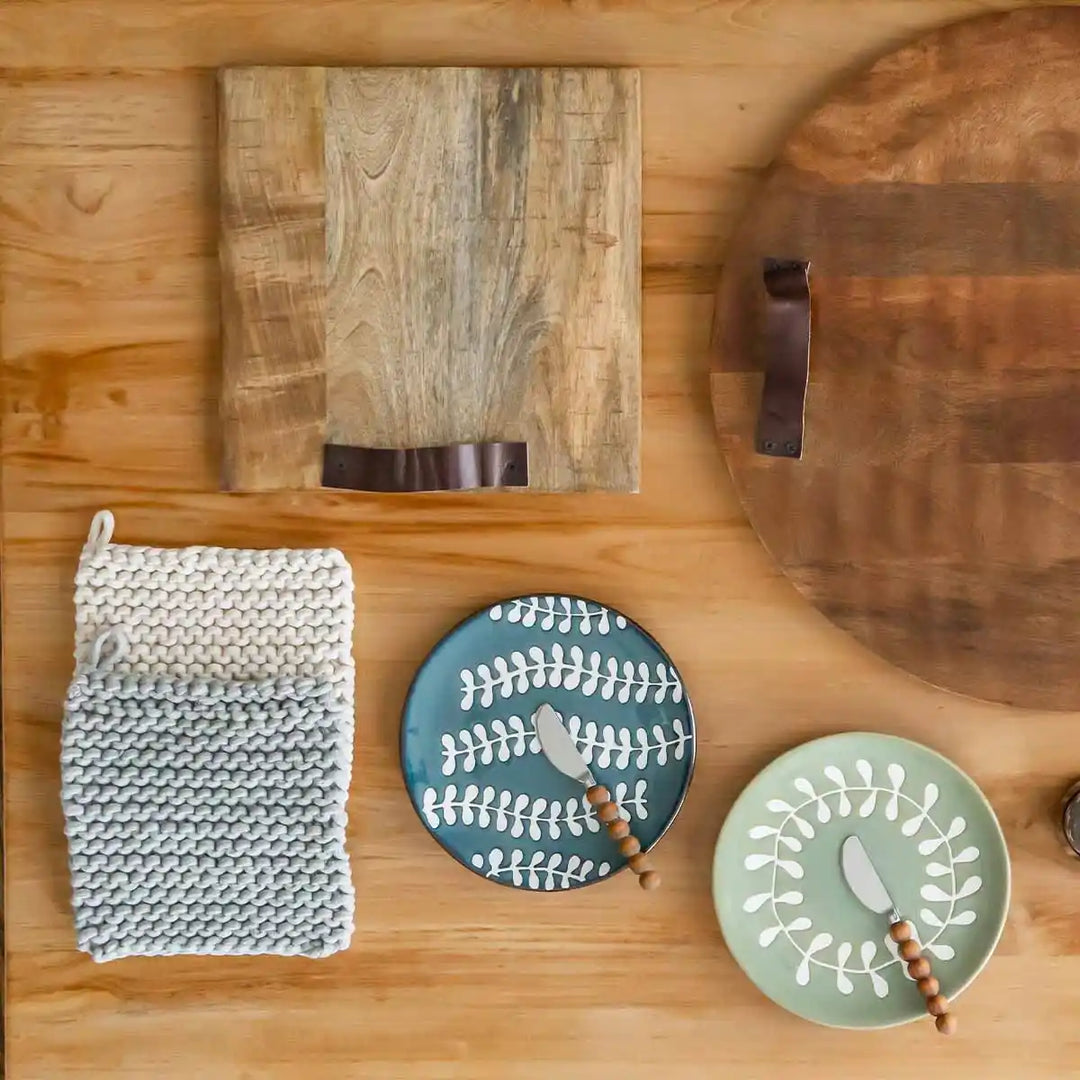 Leaf Cheese Plate Set
