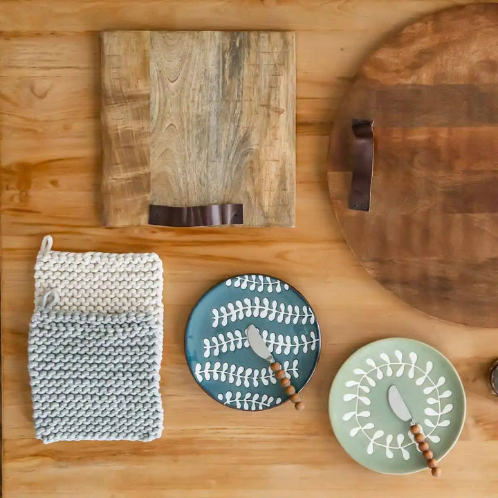 Leaf Cheese Plate Set
