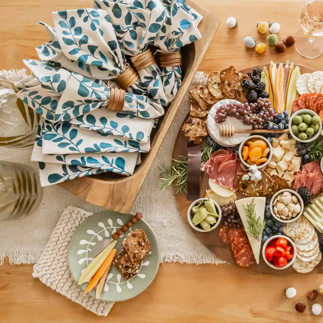 Leaf Cheese Plate Set