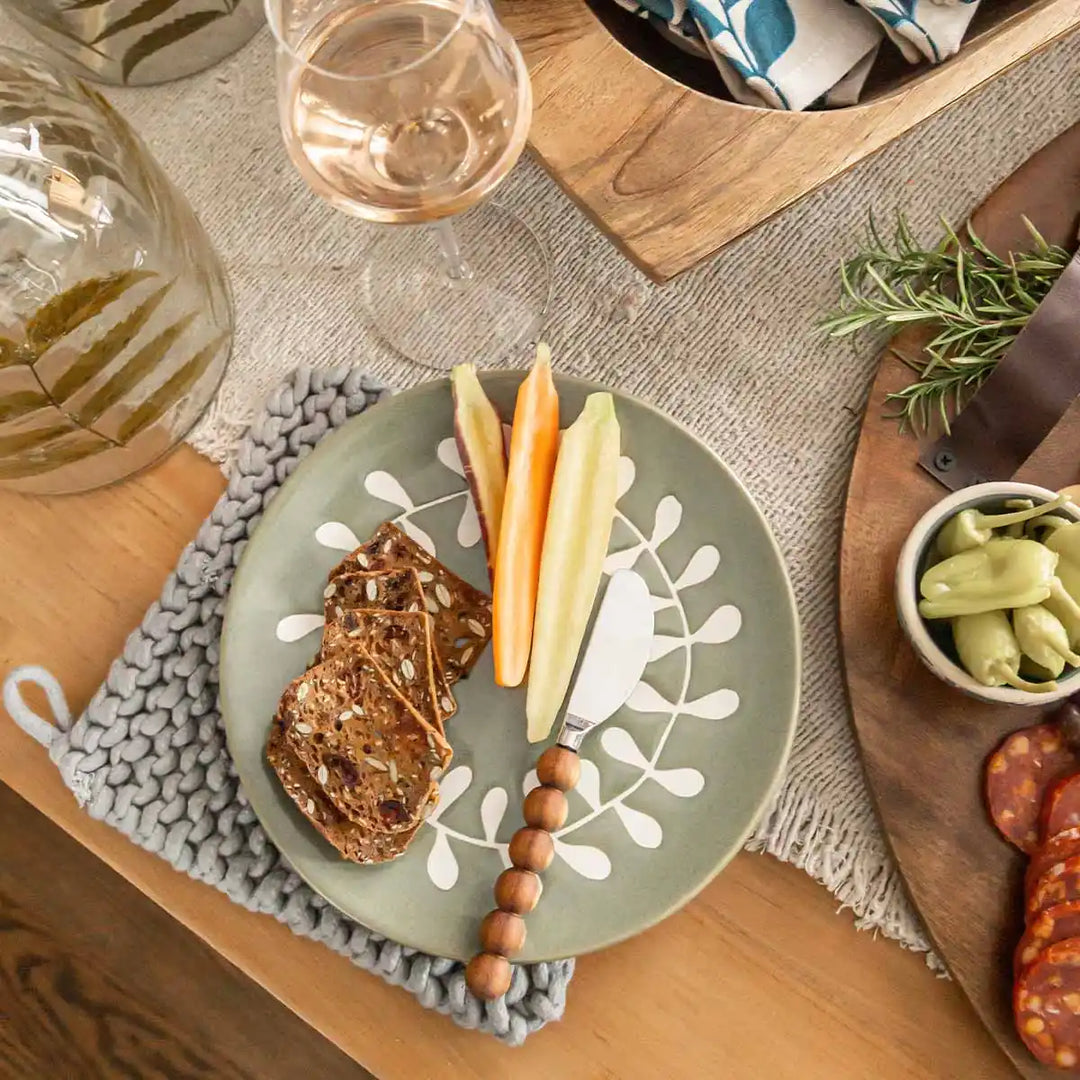 Leaf Cheese Plate Set