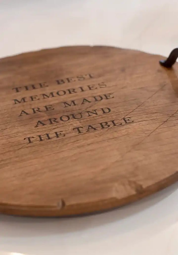 Memories Wood Lazy Susan