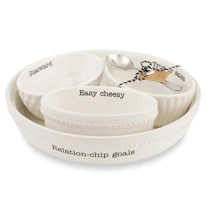 Mud Pie Fiesta Medley Chip Bowl & Dip Set