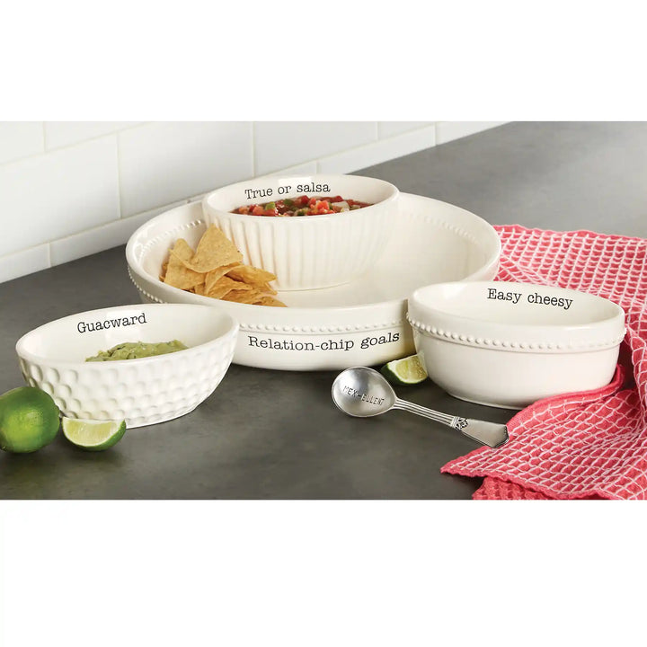 Mud Pie Fiesta Medley Chip Bowl & Dip Set
