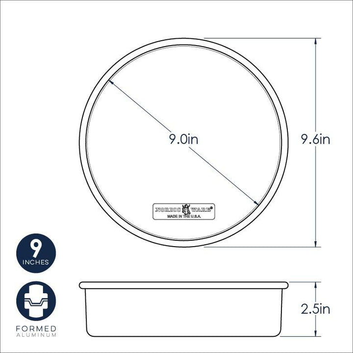 Nordicware Naturals 9" Round Cake Pan