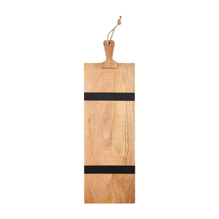 Striped Black Long Serving Board