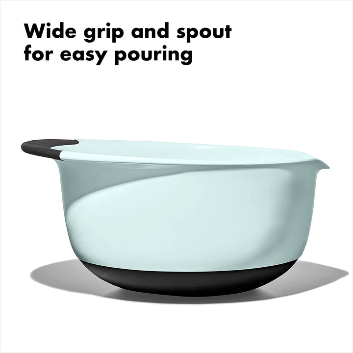 OXO 3-Piece Mixing Bowl Set - Cadet Blue, Tower Grey, Jade