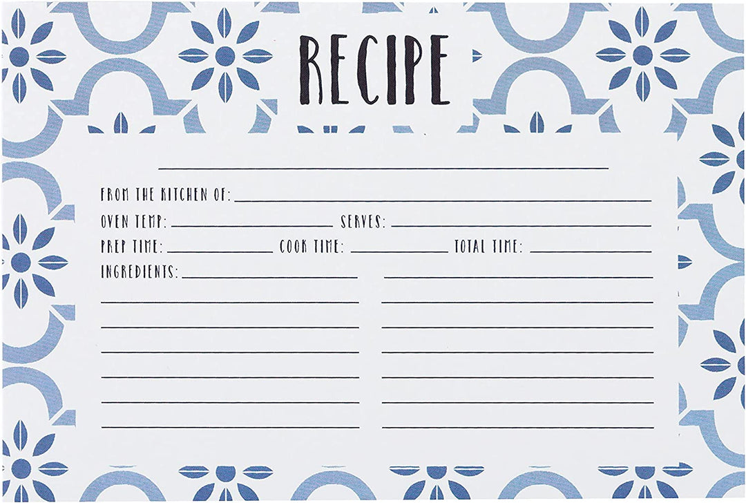 CR Gibson True Blue Recipe Cards