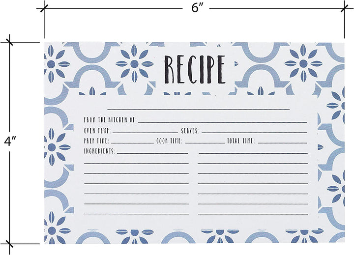 CR Gibson True Blue Recipe Cards