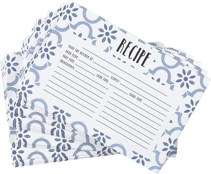 CR Gibson True Blue Recipe Cards