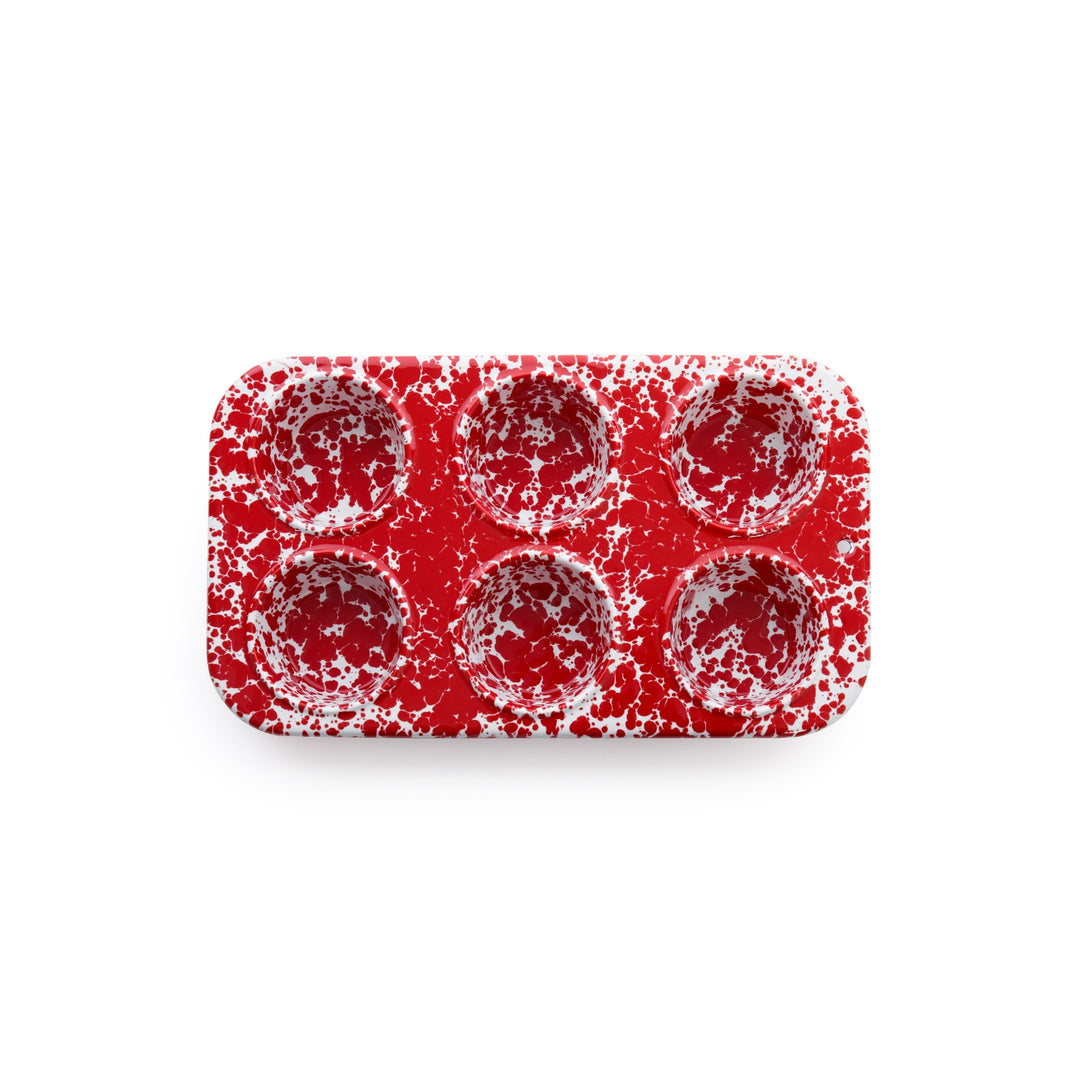 Crow Canyon Splatter 6-cup Muffin Tin