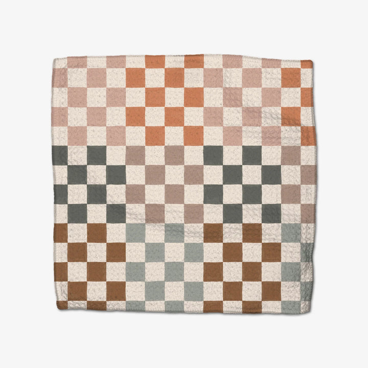 Autumn Checkers - Dishcloth Set of 3
