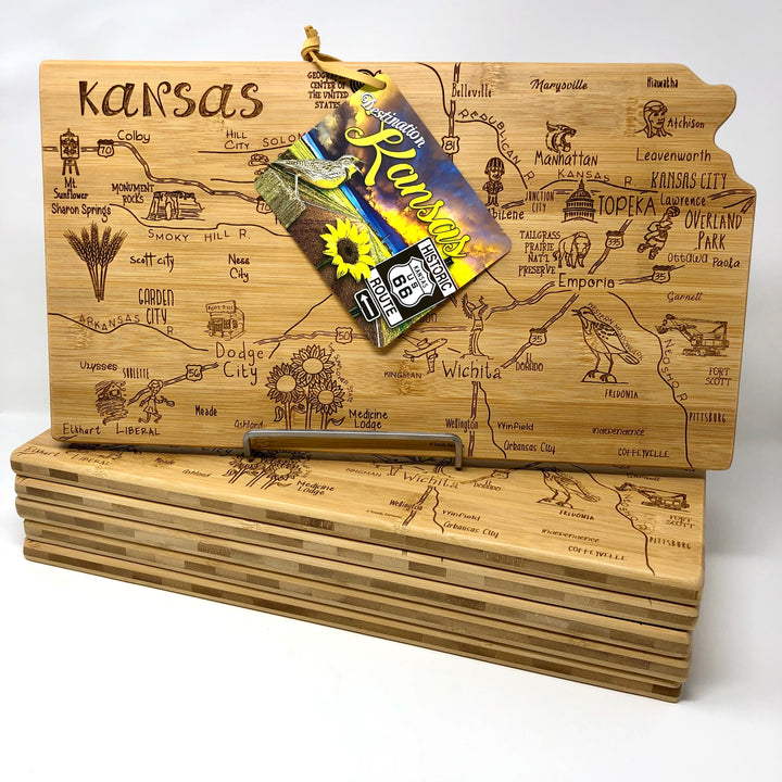 Totally Bamboo Destination Kansas Serving & Cutting Board