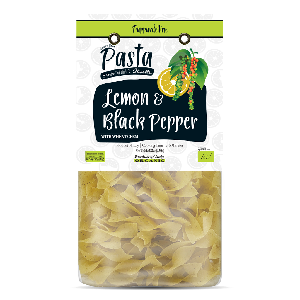 Lemon & Pepper Pappardelline - Organic