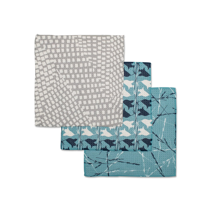Blue Fields - Dishcloth Set of 3