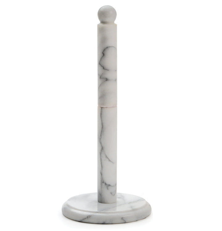 RSVP White Marble Paper Towel Holder