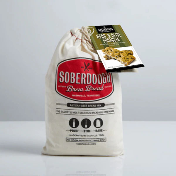 Soberdough Brew Bread Herb & Olive Focaccia
