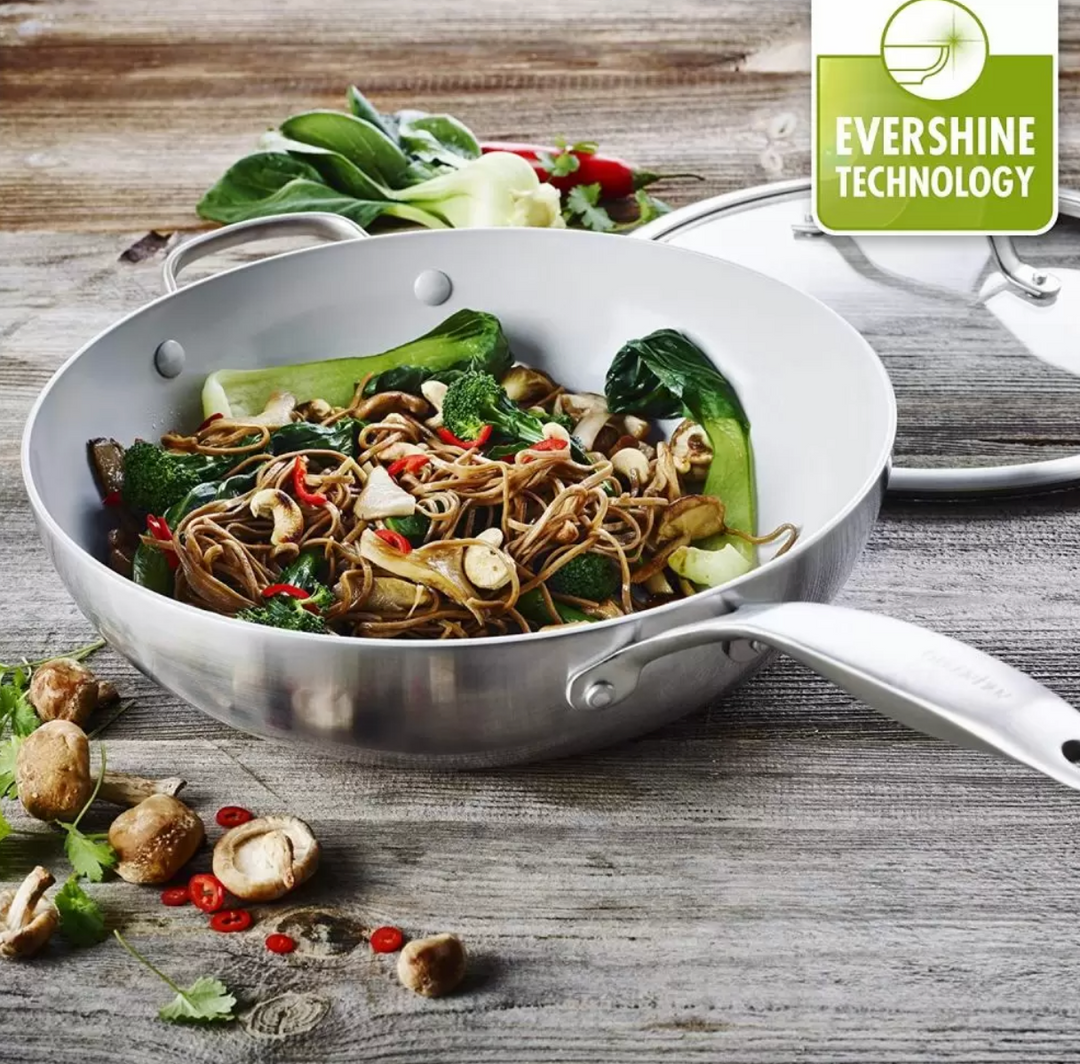 GreenPan VenicePro 12" Wok with Lid