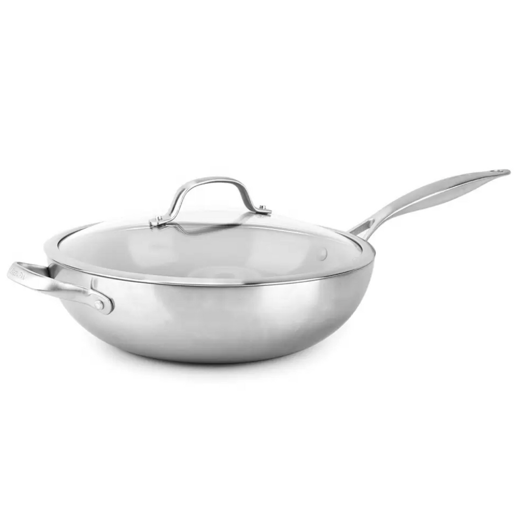 GreenPan VenicePro 12" Wok with Lid