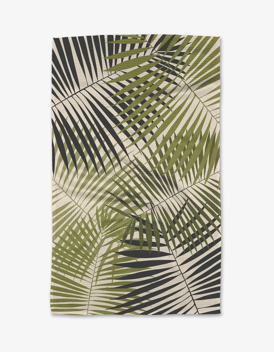 Green Fronds Kitchen Tea Towel