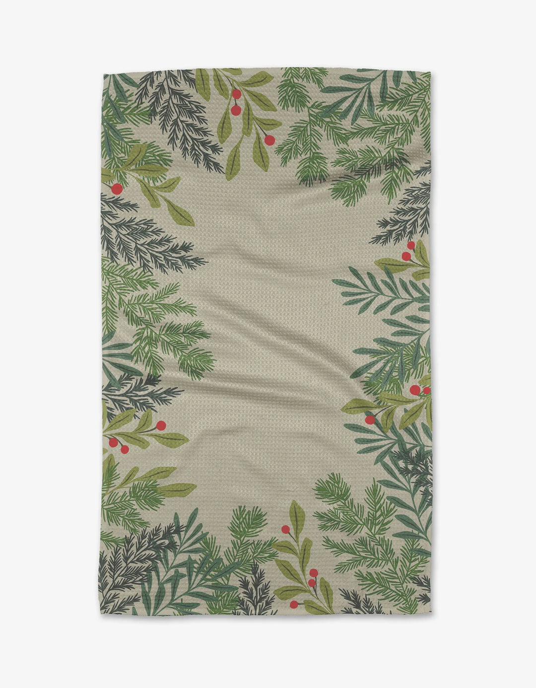Holly Frame Kitchen Tea Towel
