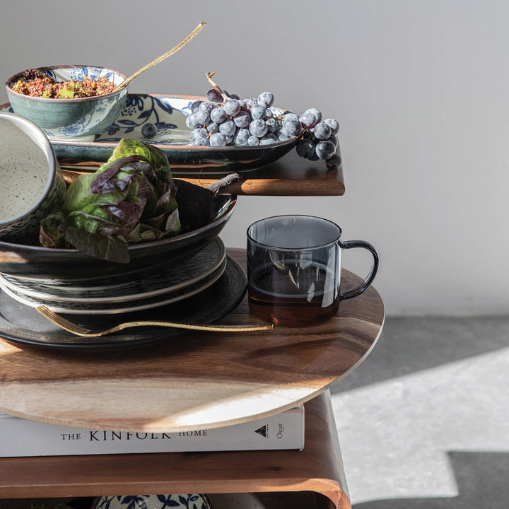 Hand-Stamped Stoneware Mug