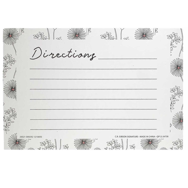 CR Gibson Night & Day Blush Recipe Cards