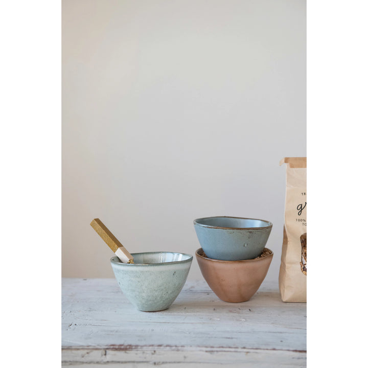Stoneware Reactive Glaze Bowl
