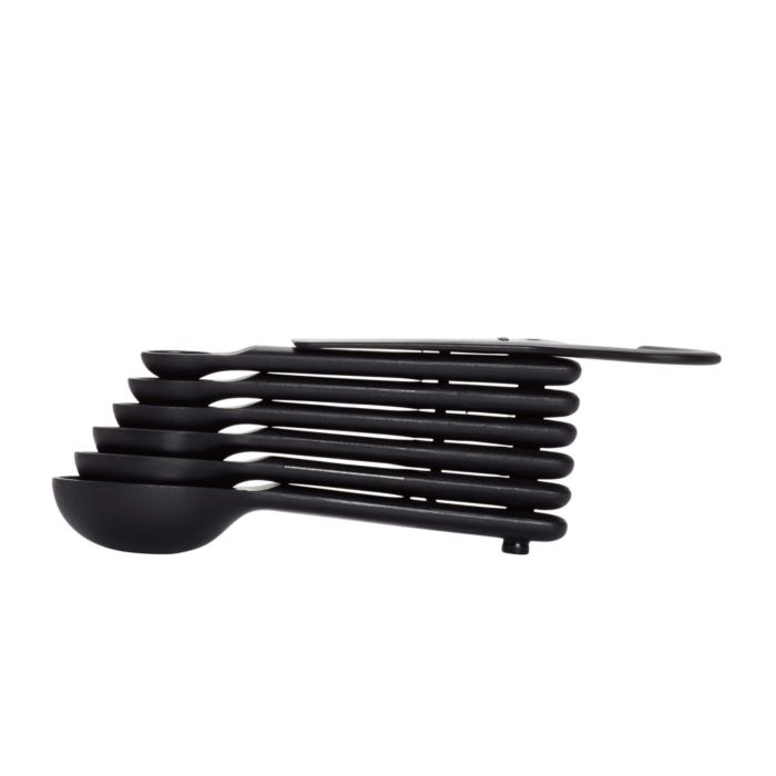 OXO 7-Piece Plastic Measuring Spoons - Black