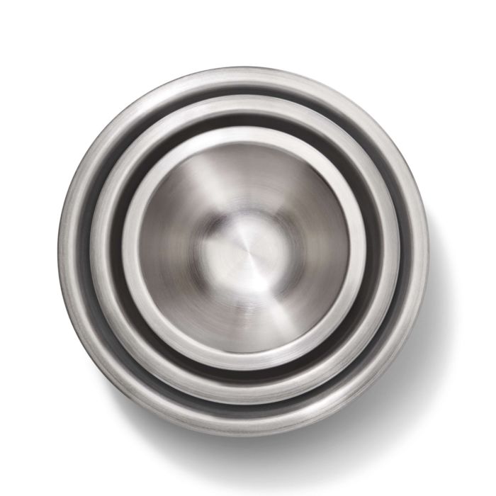OXO 3-Piece Stainless Steel Mixing Bowl Set - Blue/Gray