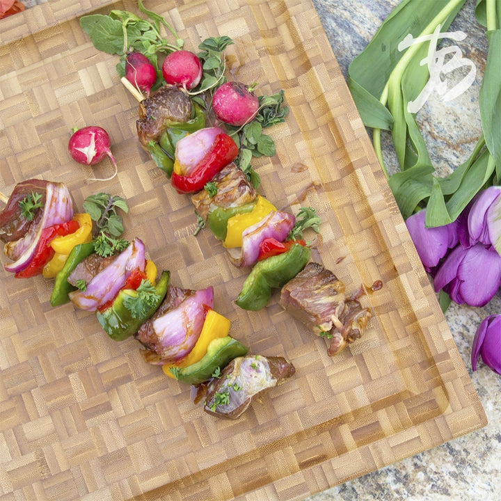 Totally Bamboo Pro Board Bamboo Carving and Cutting Board with Juice Groove