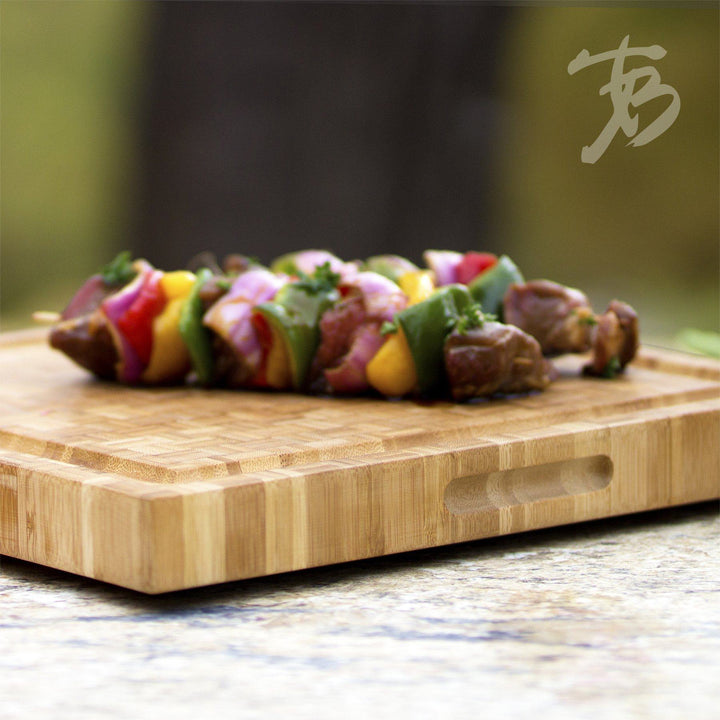 Totally Bamboo Pro Board Bamboo Carving and Cutting Board with Juice Groove