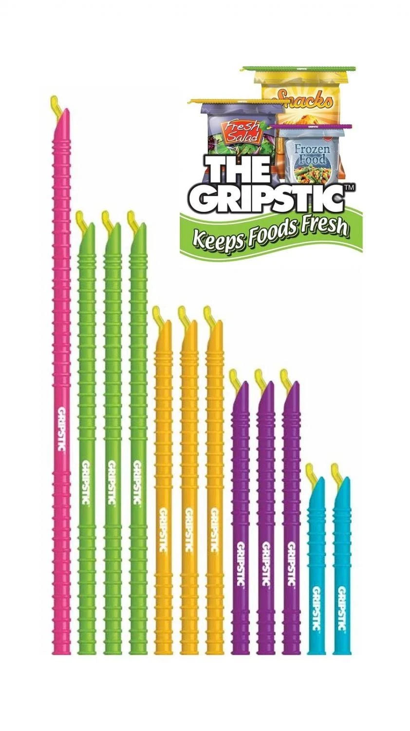 GRIPSTIC® Bag Sealer 12-Pack Assorted Set