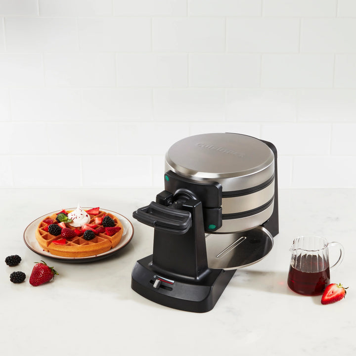 Double Belgian Waffle Maker Round