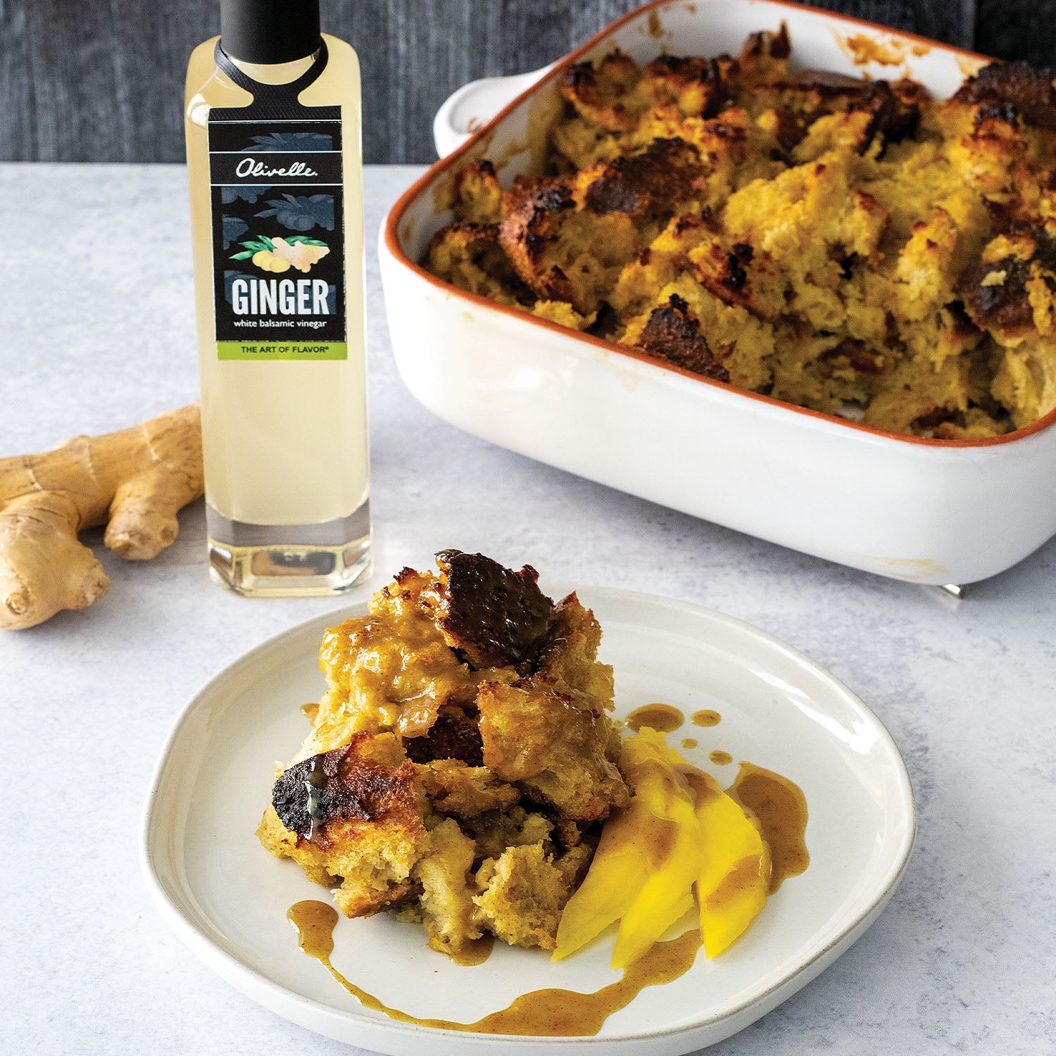 Coconut Curry Bread Pudding