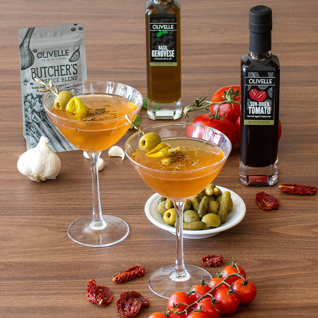 Filthy Sun-Dried Tomato Martini