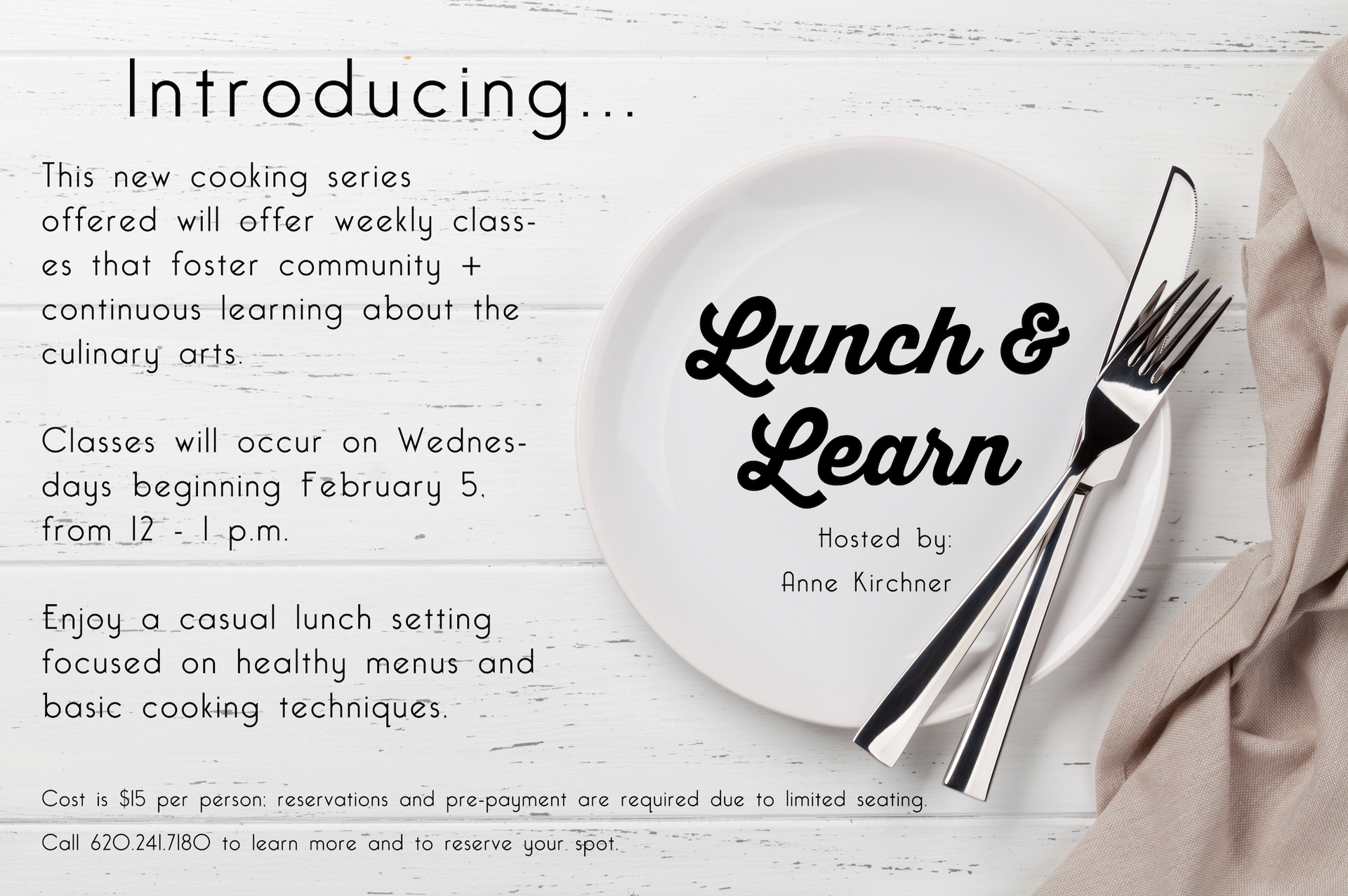 Introducing: Lunch & Learn Series – The Cook's Nook