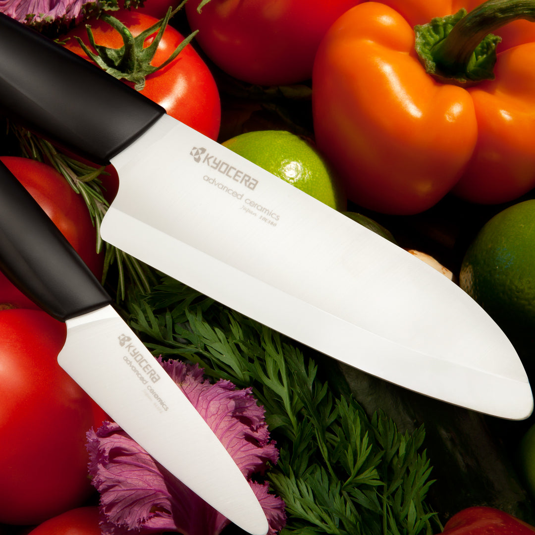 5.5" Santoku & 3" Pairing Knife Ceramic Set