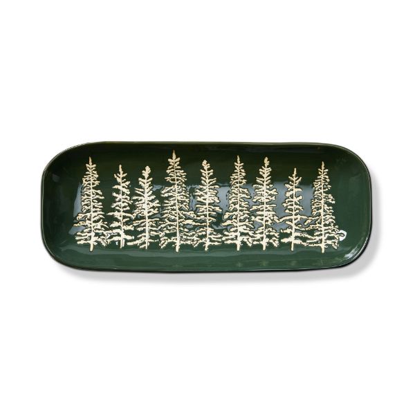 Wilde Pine Tree Rectangle Platter