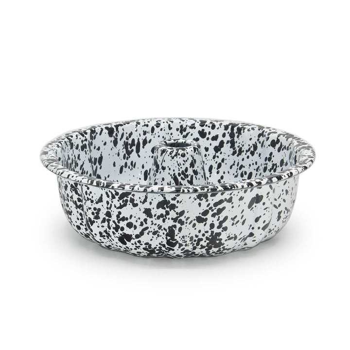 Splatter Enamelware Bundt Pan