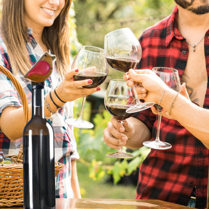 Songbird Specialties® Wine Bottle Pourer, Red